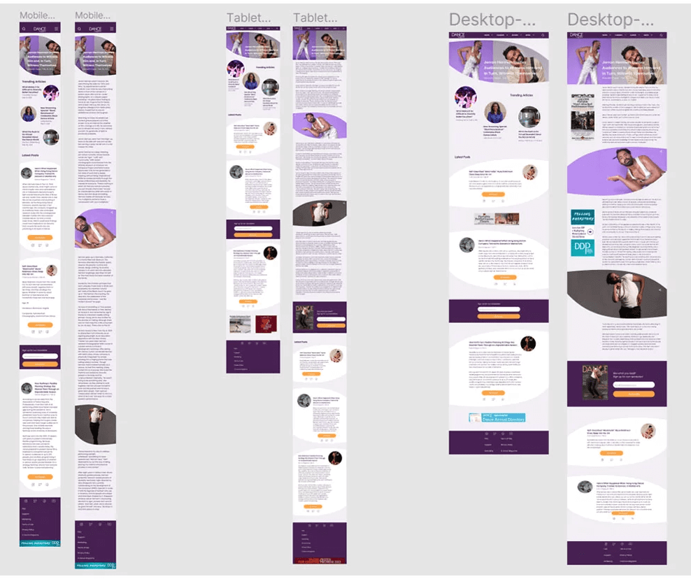 High Fidelity Wireframe